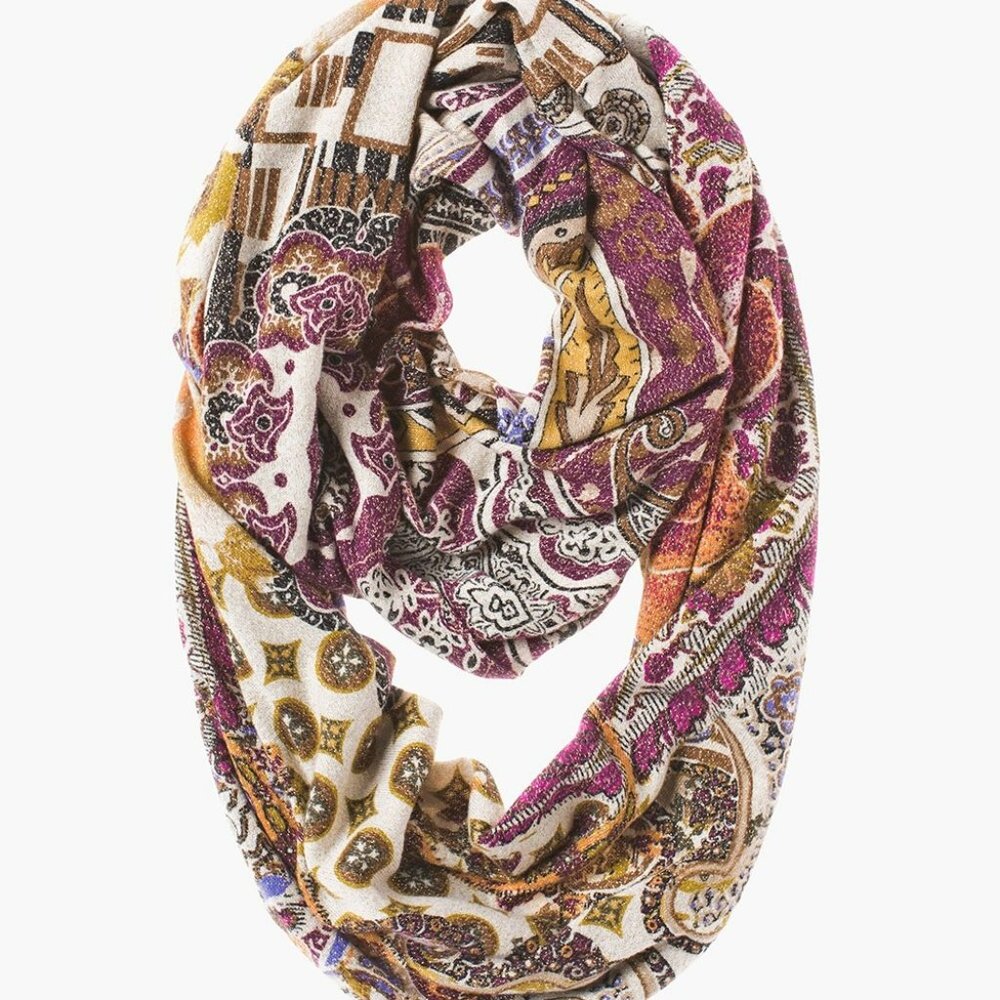 Chico's Medallion Floral Infinity Scarf STYLE: 570215617
